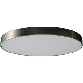 Convex Edgeless 5" LED Flush Mount, 9W, 600 Lumens, 120 - 277V, Brush Nickel