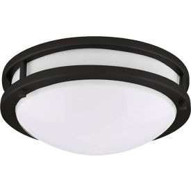 17" LED Flush Mount Fixture, 35W, 3000 Lumens, 120V, Black