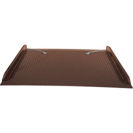 Steel Container Ramps with Side Rails, 71-15/16''L x 60''W, 15000 Lb Capacity, Brown