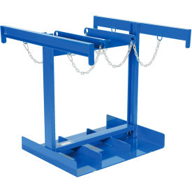 Steel Cylinder Caddy 6 Maximum Cylinders, 800 lb. Capacity, Blue