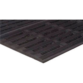 Drainage Mat, Countertred Slotted 1/2" Thickness, 3'W x 20'L, Black