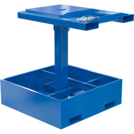 Steel Trash Bin Compactor Filled Weight, Empty, 2,000 lb Capacity