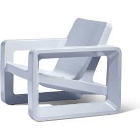 Outdoor Deck Lounge Chair, Concrete Gray