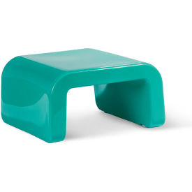 Outdoor Line Ottoman, Seafoam Green