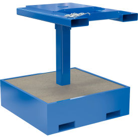 Steel Trash Bin Compactor Filled Weight, Filled 2,000 lb. Capacity
