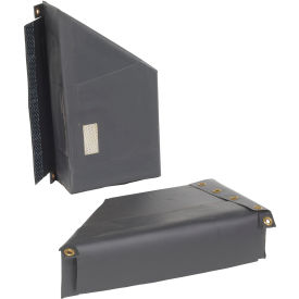 Dock Seal Draft Blocker 24" L x 13" W x 6" H, Black/Yellow
