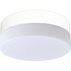 9" LED Flush Mount Drum Fixture, 18.5W, 1200 Lumens, 120V, White