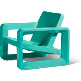 Outdoor Deck Lounge Chair, Seafoam Green