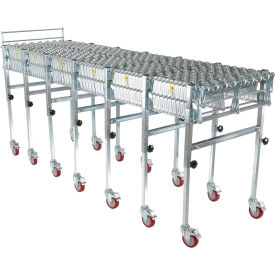 Steel Expandable Conveyor Roller, 200 lbs Capacity, Silver