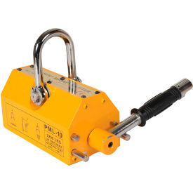 Steel and Neodymium Magnetic Lifter, 2200 lb Capacity, Yellow