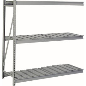3 Level Heavy Duty Bulk Storage Rack, Ribbed Steel, Add On, 72"W x 24"D x 72"H