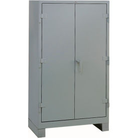 All-Welded Steel Industrial Storage Cabinet, 14 Gauge, 3 Adj. Shelves, 36"W x 21"D x 64"H