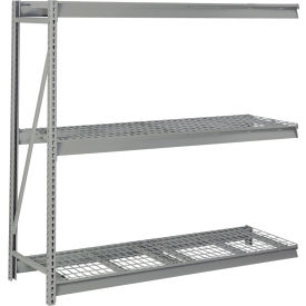 3 Level Heavy Duty Bulk Storage Rack, Wire Deck, Add On, 96"W x 36"D x 84"H