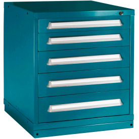 Standard Wide Bench Modular Drawer Cabinet, 30"W x 28-1/4"D x 33-1/4"H, Deep Sea Blue