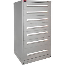 Eye-Level Modular Drawer Cabinet, 30"W x 28-1/4"D x 59-1/4"H, 7 Drawer, Dove Gray