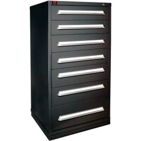Eye-Level Modular Drawer Cabinet, 30"W x 28-1/4"D x 59-1/4"H, 7 Drawer, Vulcan Black