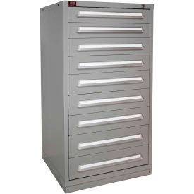 Eye-Level Modular Drawer Cabinet, 30"W x 28-1/4"D x 59-1/4"H, 9 Drawer, Dove Gray