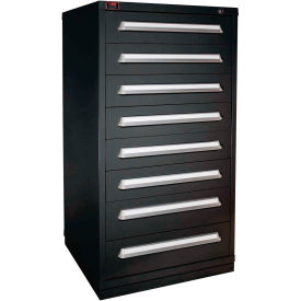 Eye-Level Modular Drawer Cabinet, 30"W x 28-1/4"D x 59-1/4"H, 8 Drawer, Vulcan Black