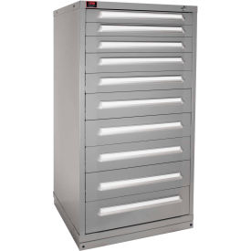 Eye-Level Modular Drawer Cabinet, 30"W x 28-1/4"D x 59-1/4"H, 180 Compartments, Dove Gray