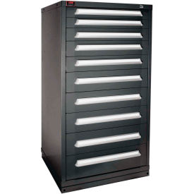 Eye-Level Modular Drawer Cabinet, 30"W x 28-1/4"D x 59-1/4"H, 180 Compartments, Vulcan Black