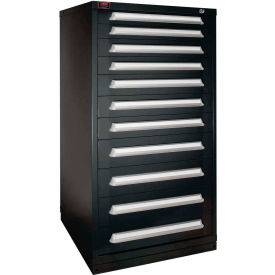 Eye-Level Modular Drawer Cabinet, 30"W x 28-1/4"D x 59-1/4"H, 11 Drawer, Vulcan Black