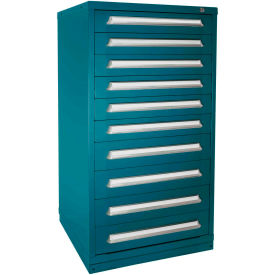 Eye-Level Modular Drawer Cabinet, 30"W x 28-1/4"D x 59-1/4"H, 168 Compart., Deep Sea Blue