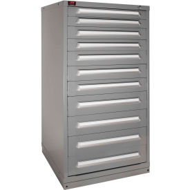 Eye-Level Modular Drawer Cabinet, 30"W x 28-1/4"D x 59-1/4"H, 11 Drawer, Dove Gray
