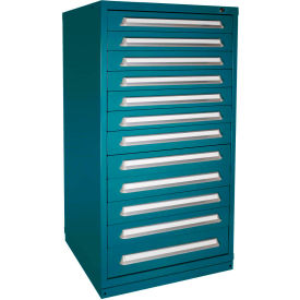 Eye-Level Modular Drawer Cabinet, 30"W x 28-1/4"D x 59-1/4"H, 12 Drawer, Deep Sea Blue