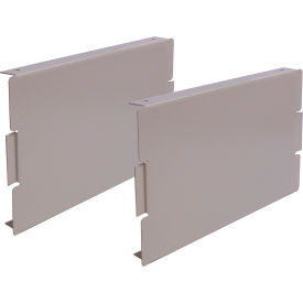 End Base, 12"W x 6"H, Dove Gray, Pack of 2