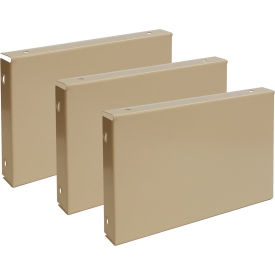 Front Base, 18"W x 6"H, Putty, Pack of 3