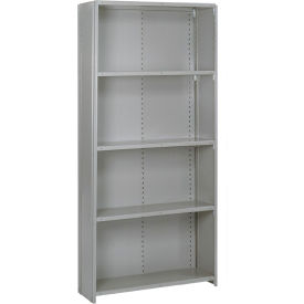 8000 33 Compartment, Closed Bin Shelving, 36"W x 24"D x 84"H, Add On, Dove Gray