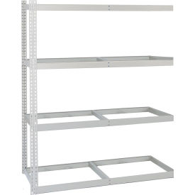 4 Shelf, Heavy Duty Rivet Rack, Add On, 96"W x 48"D x 84"H, Dove Gray