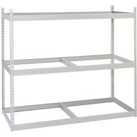 3 Shelf, Standard Duty Rivet Rack, Starter, 96"W x 36"D x 84"H, Dove Gray
