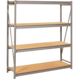 4 Level, Heavy Duty Bulk Storage Rack, Particle Board Deck, Starter, 96"W x 36"D x 96"H