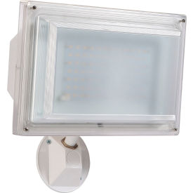 LED Flood Light With Protective Lens Cover, 42W, 3500 Lumens, >80 CRI, White