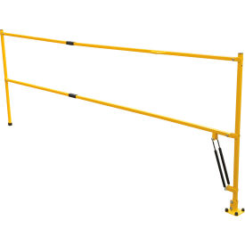 Steel Safety Lift Gate, 10 Ft. Lowered Gate Width, Yellow