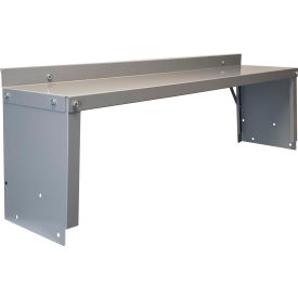 Riser For Adjustable Workbench, 48"W x 10-1/2"D, Dove Gray