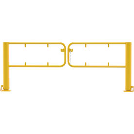Steel Swivel Dock Gate Pair for 8 Ft. Door, Yellow