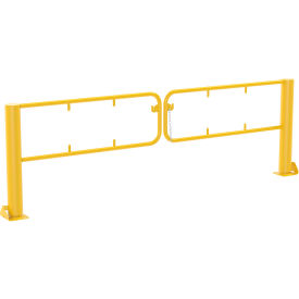 Steel Swivel Dock Gate Pair for 10 Ft. Door, Yellow