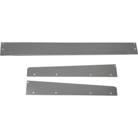 Back & End Stops For Adjustable Workbench, 48"W x 30"D x 3''H, Dove Gray