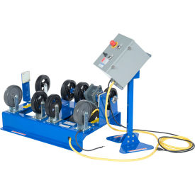 Steel Horizontal Drum Roller Mixer, 1PH, 115V, 1000 lb. Capacity, Blue