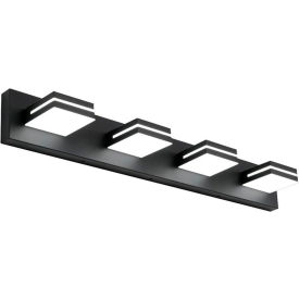 LED Square Vanity Light, 30W, Metal, Black
