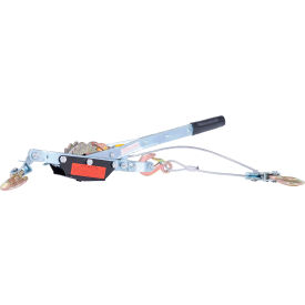 Galvanized Two Speed Cable Puller, 2000 Lb. Capacity, Silver
