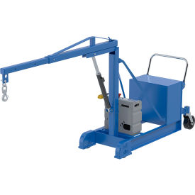Steel DC Counter Balance Floor Crane, 500 Lb. Capacity, Blue