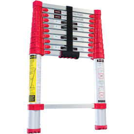 Aluminum Telescopic Ladder with 10 Steps, 250 Lb. Capacity