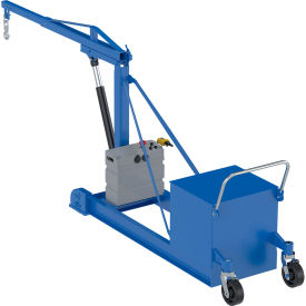 Steel DC Counter Balance Floor Crane, 2000 Lb. Capacity, Blue