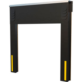 Dock Seal/Shelter Combination 14" Projection, 14"L x 8'W x 10'H Door, Black