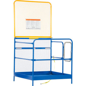Steel Work Platform with 84" Expanded Back, 1000 lb. Capacity, 51"L x 48-1/4"W, Blue