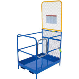 Steel Work Platform with 84" Expanded Back, 1000 lb. Capacity, 51"L x 36-3/16"W, Blue