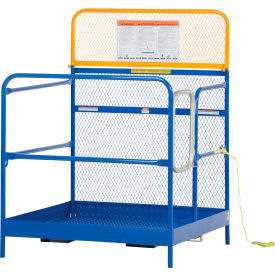Steel Work Platform, 1000 lb. Capacity, 51"L x 48-1/4"W, Blue
